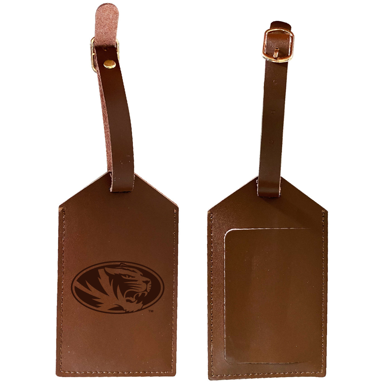 Minnesota Duluth Bulldogs Leather Luggage Tag Engraved
