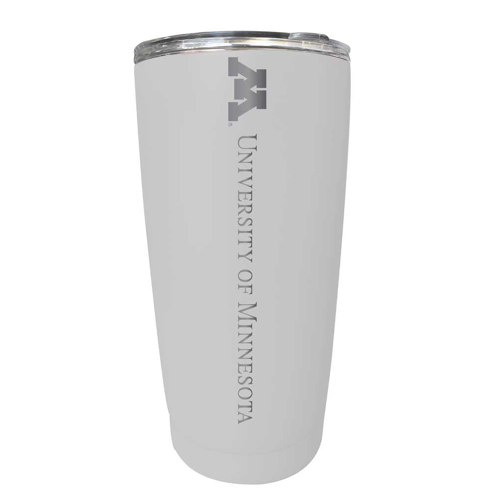 Minnesota Gophers Etched 16 Oz Stainless Steel Tumbler (Choose Your Color)
