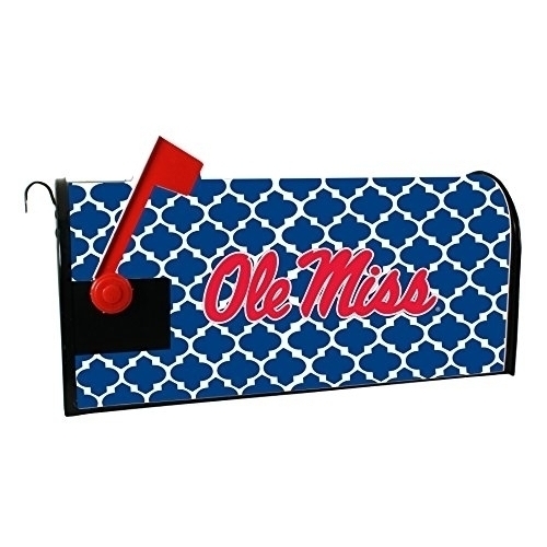 Mississippi Rebels Mailbox Cover-University Of Mississippi Magnetic Mail Box Cover-Moroccan Design