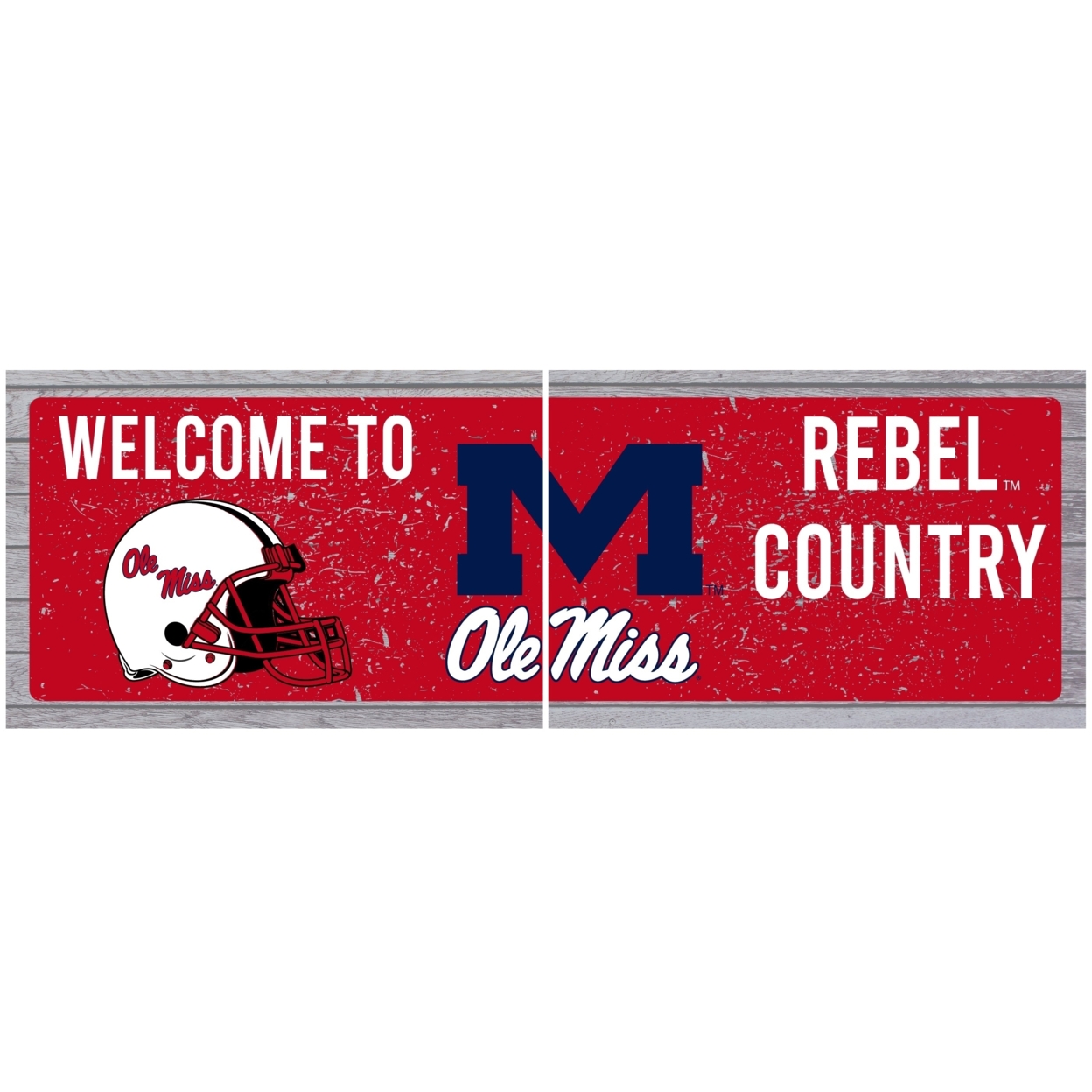Mississippi Rebels Ole Miss Wood Sign With Frame