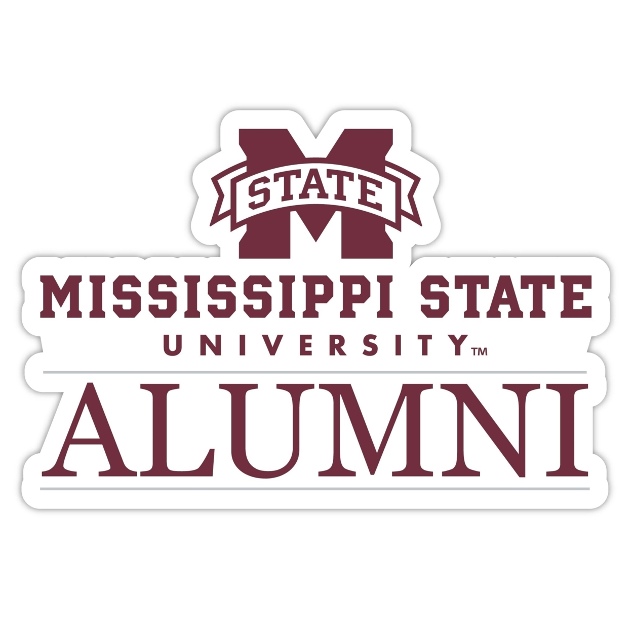 Mississippi State Bulldogs Alumni 4 Sticker