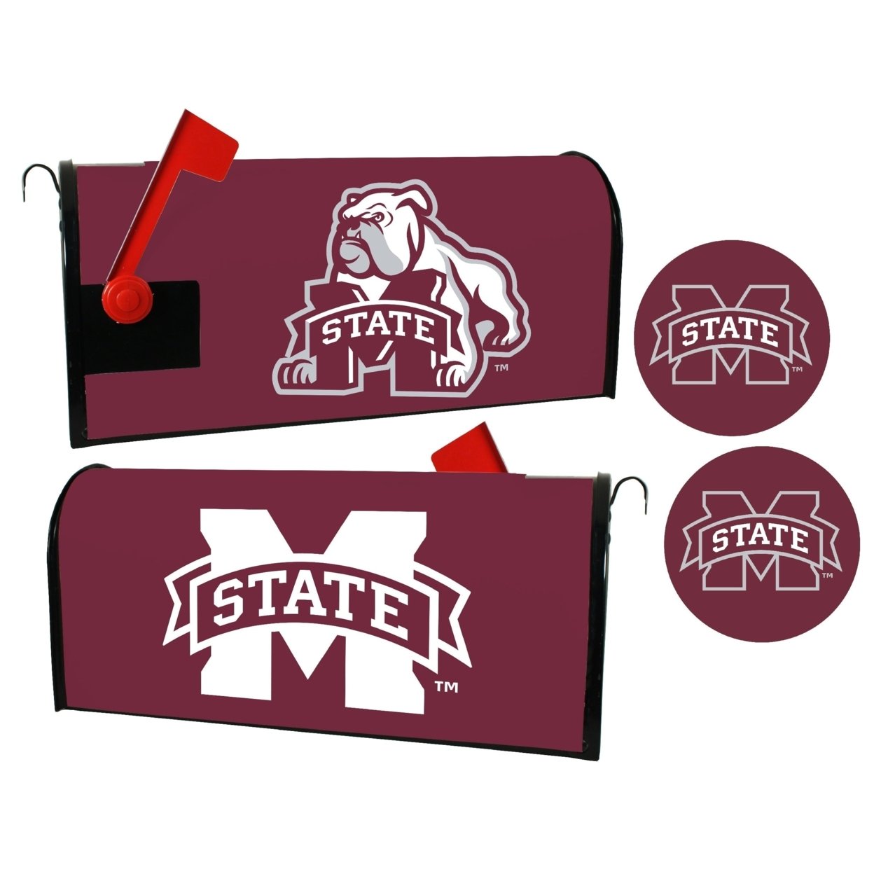 Mississippi State Bulldogs Magnetic Mailbox Cover & Sticker Set