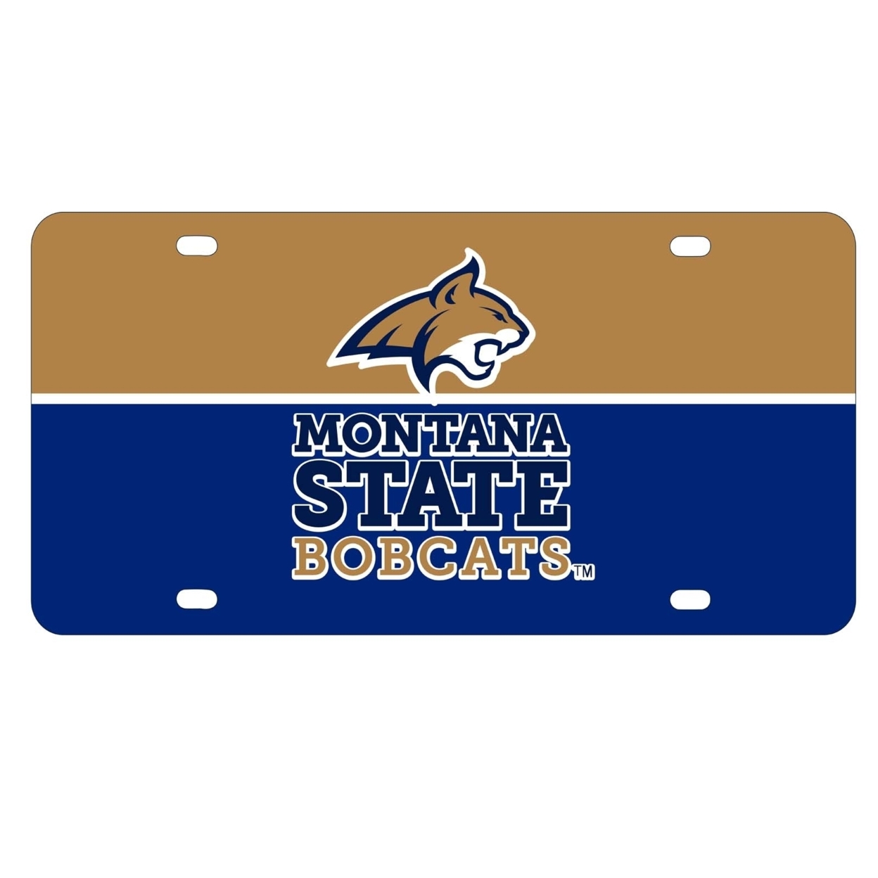 Montana State Bobcats Metal License Plate