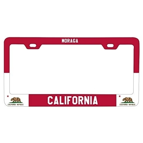 Moraga California Metal License Plate Frame