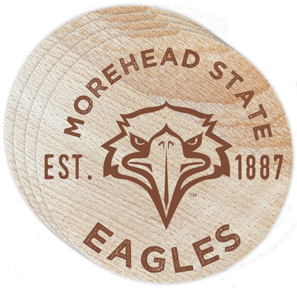 Morehead State University Wood Coaster Engraved 4 Pack