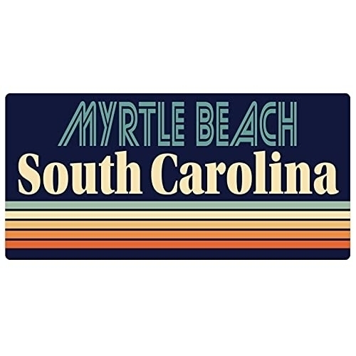Myrtle Beach South Carolina 5 X 2.5-Inch Fridge Magnet Retro Design