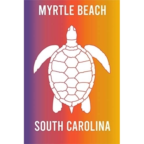 Myrtle Beach South Carolina Souvenir 2x3 Inch Fridge Magnet Turtle Design