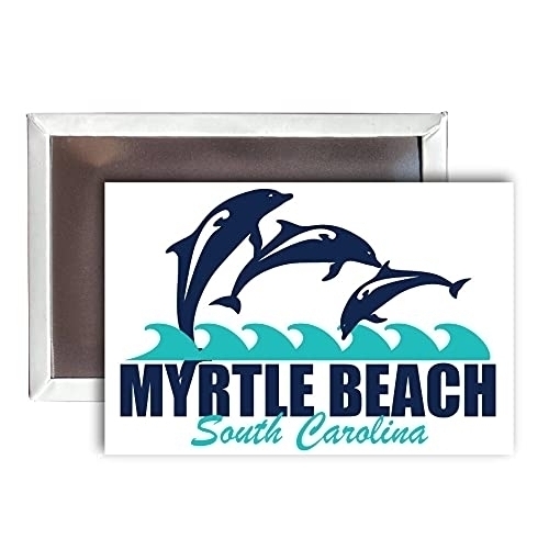 Myrtle Beach South Carolina Souvenir 2x3-Inch Fridge Magnet Dolphin Design
