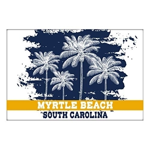 Myrtle Beach South Carolina Souvenir 2x3 Inch Fridge Magnet Palm Design