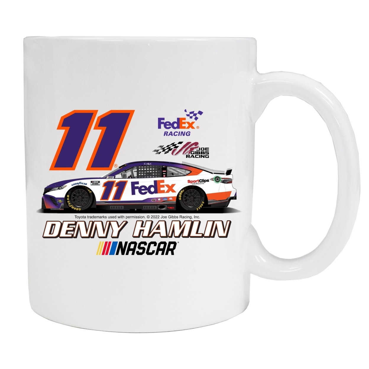 #11 Denny Hamlin Ceramic Mug Car Design