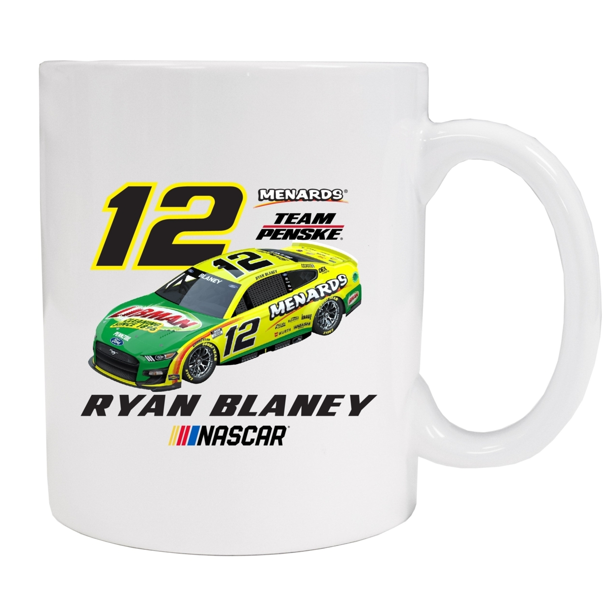 #12 Ryan Blaney Ceramic Mug Car Design