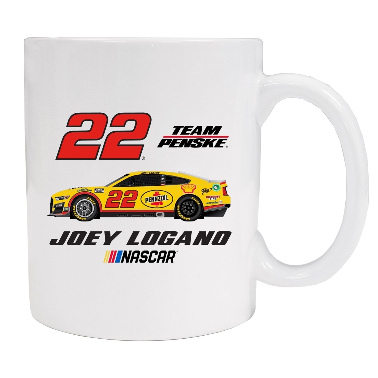 #22 Joey Logano Ceramic Mug Car Design
