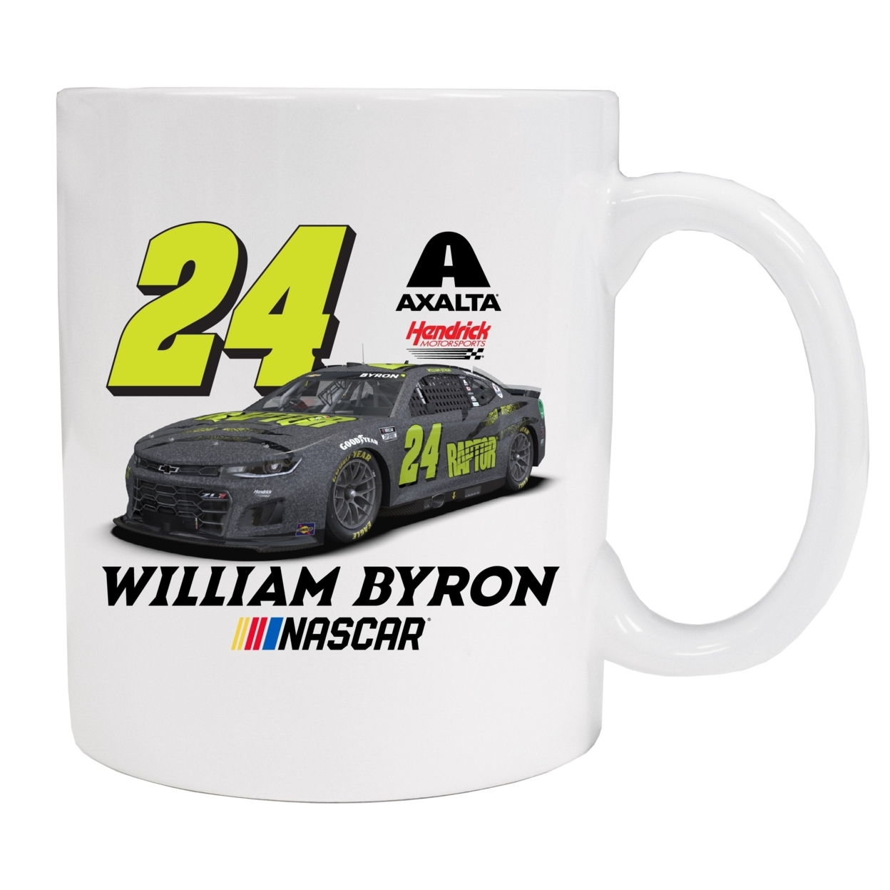 #24 William Byron Raptor Ceramic Coffee Mug Car Design