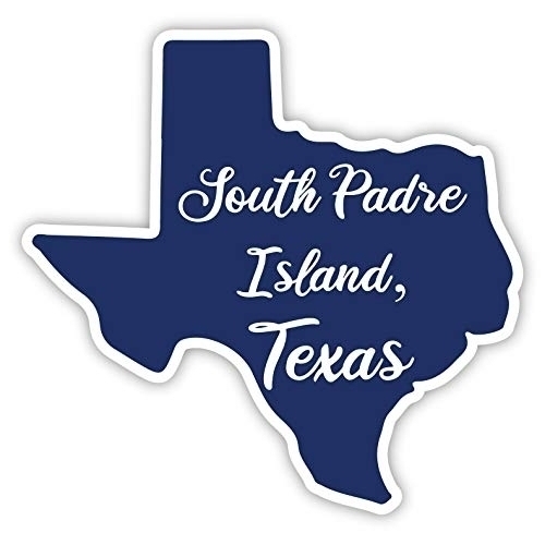 South Padre Island Texas State Shape 2 Decal