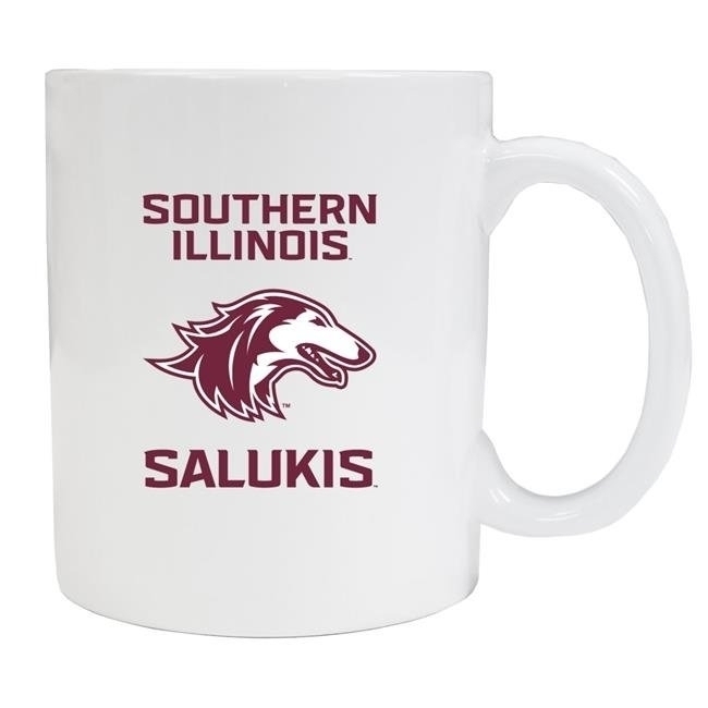 Southern Illinois Salukis White Ceramic Mug 2-Pack (White).