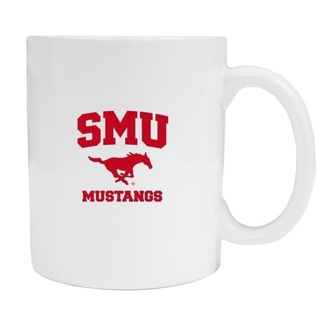 Southern Methodist University White Ceramic Mug 2-Pack (White).