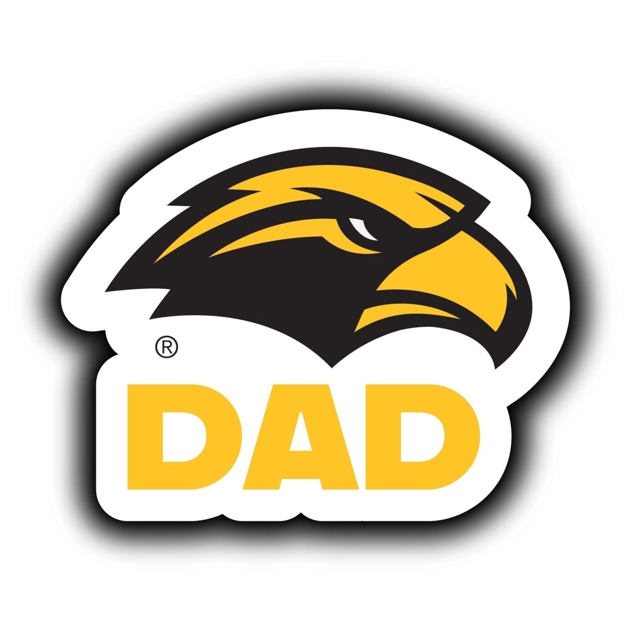 Southern Mississippi Golden Eagles 4-Inch Proud Dad Die Cut Decal