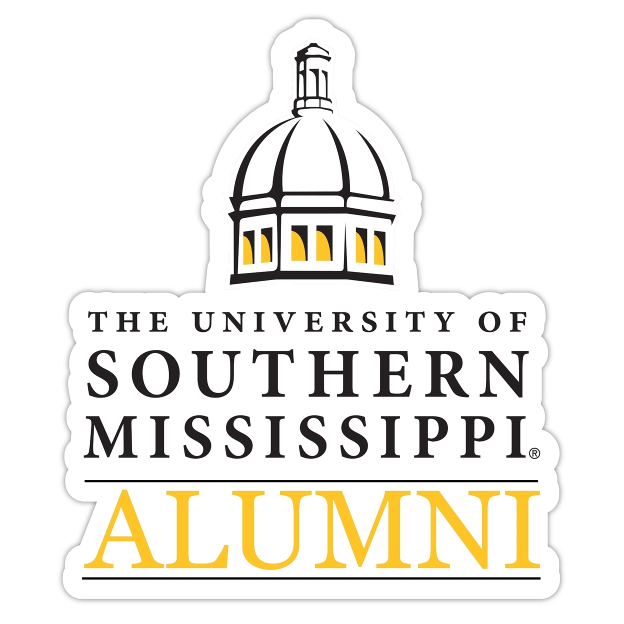 Southern Mississippi Golden Eagles Alumni 4 Sticker