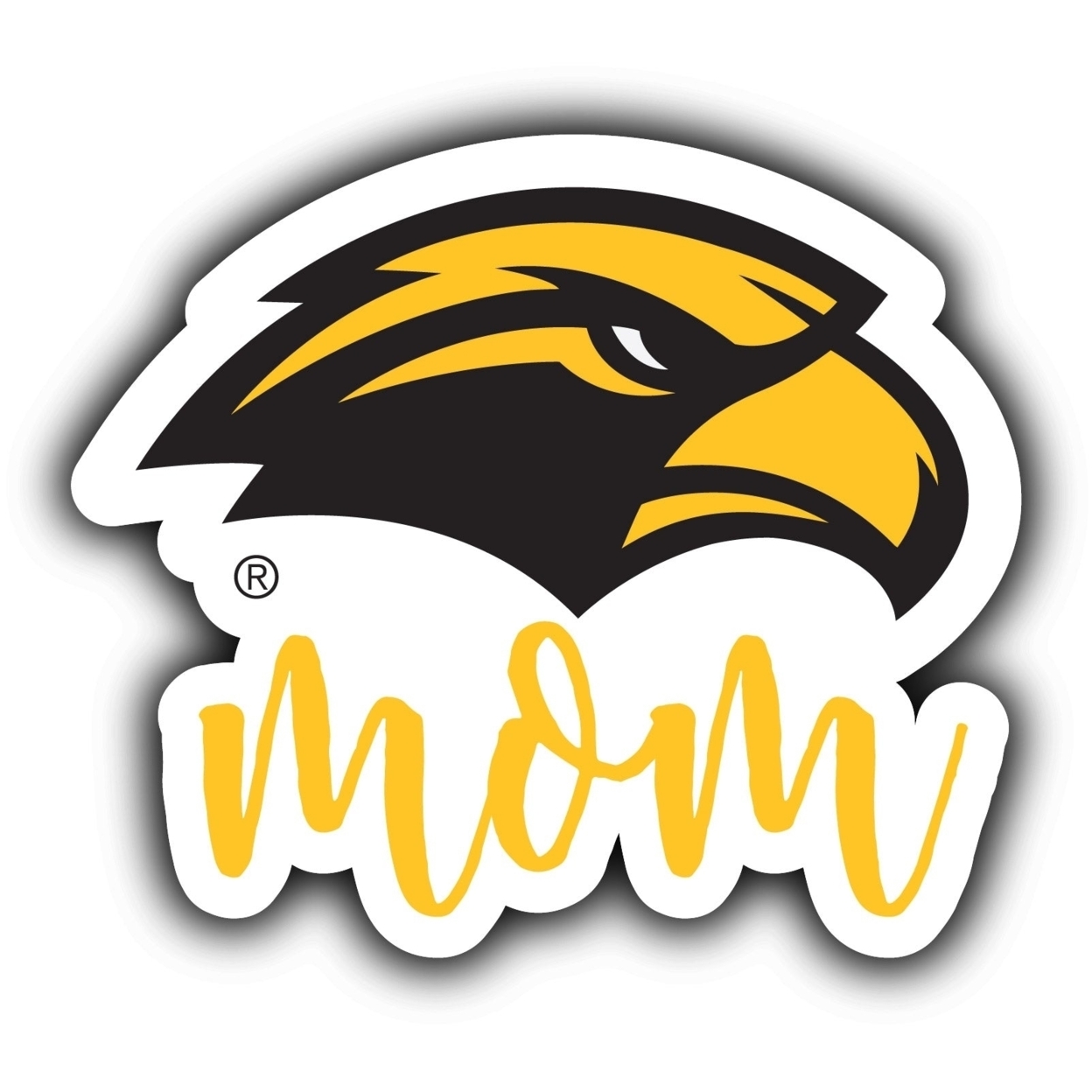 Southern Mississippi Golden Eagles Proud Mom 4-Inch Die Cut Decal