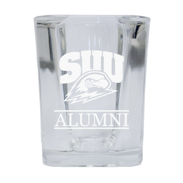 Southern Utah University Alumni Etched Square Shot Glass