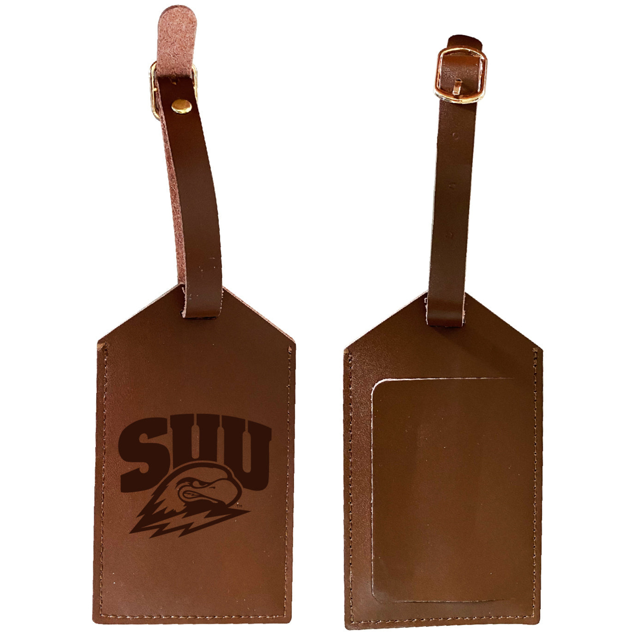 Southern Utah University Leather Luggage Tag Engraved