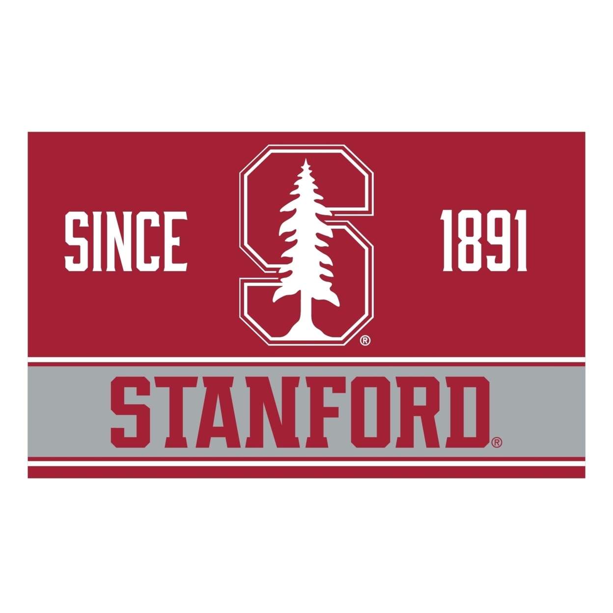 Stanford University Wood Sign With Frame
