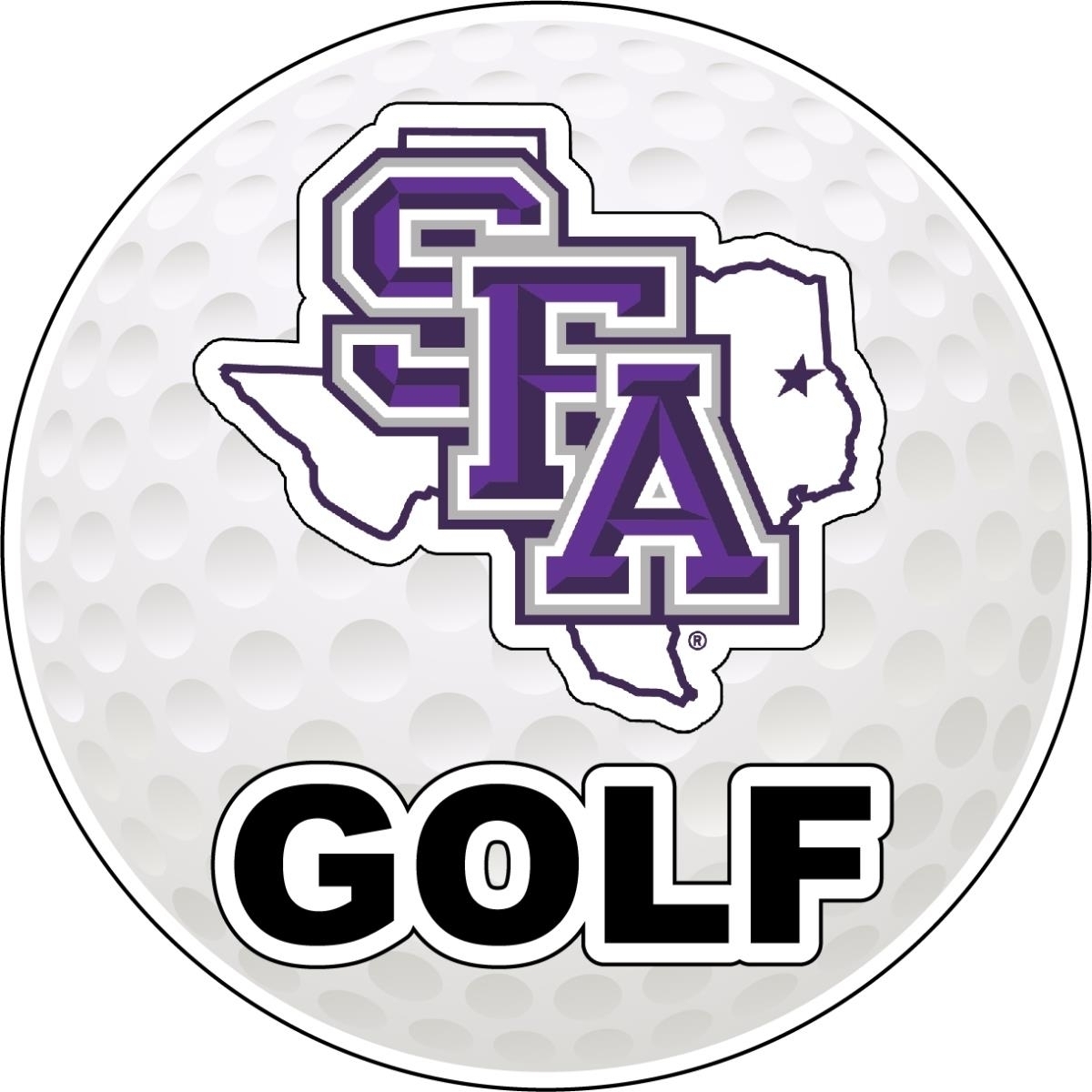 Stephen F. Austin State University 4-Inch Round Golf Ball Vinyl Decal Sticker