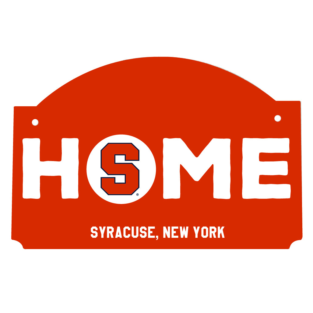 Syracuse Orange Wood Sign With String