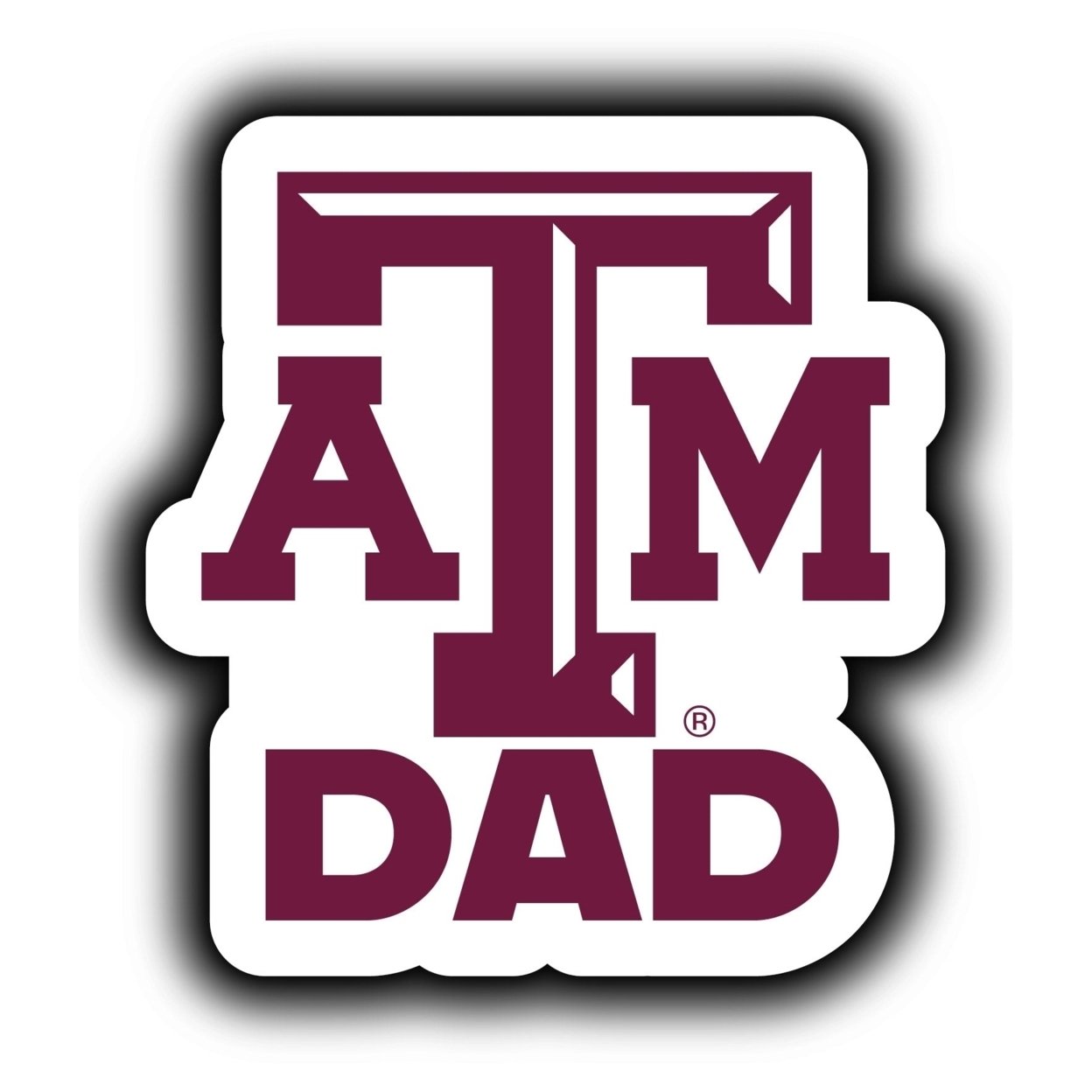 Texas A&M Aggies 4-Inch Proud Dad Die Cut Decal