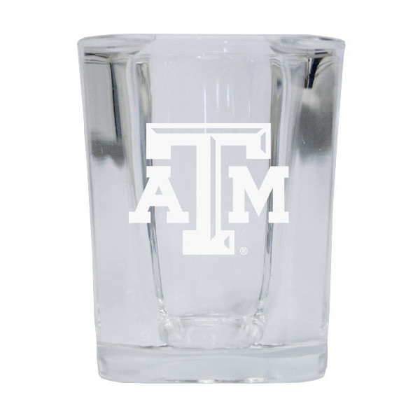 Texas A&M Aggies Alumni Etched Square Shot Glass