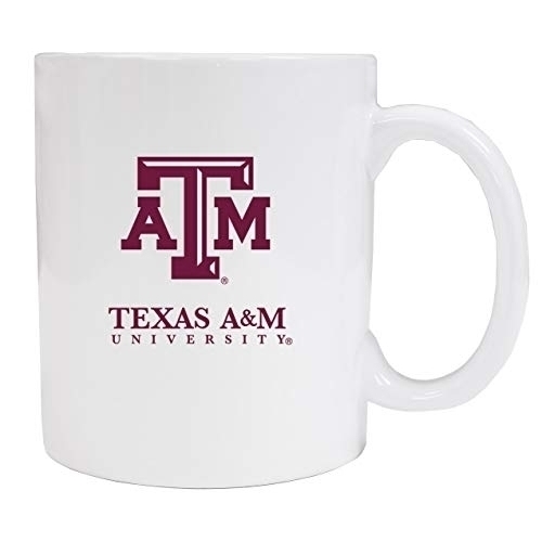 Texas A&M Aggies White Ceramic Coffee Mug (White).