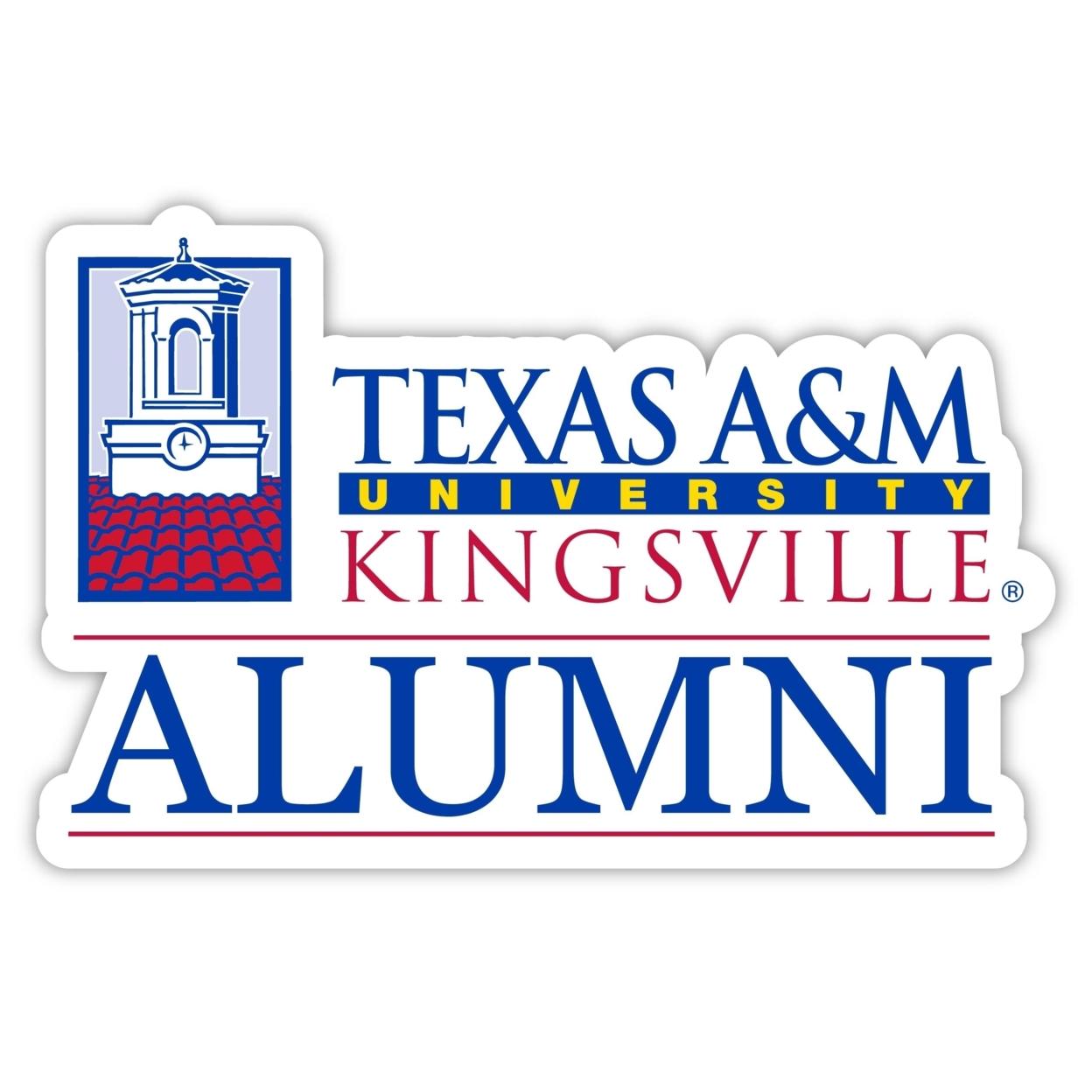 Texas A&M Kingsville Javelinas Alumni 4 Sticker