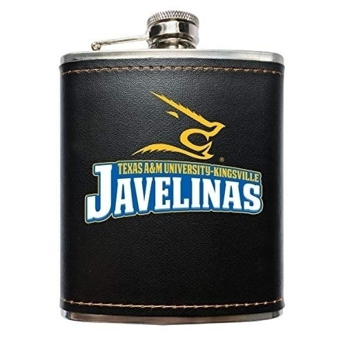Texas A&M Kingsville Javelinas Black Stainless Steel 7 Oz Flask