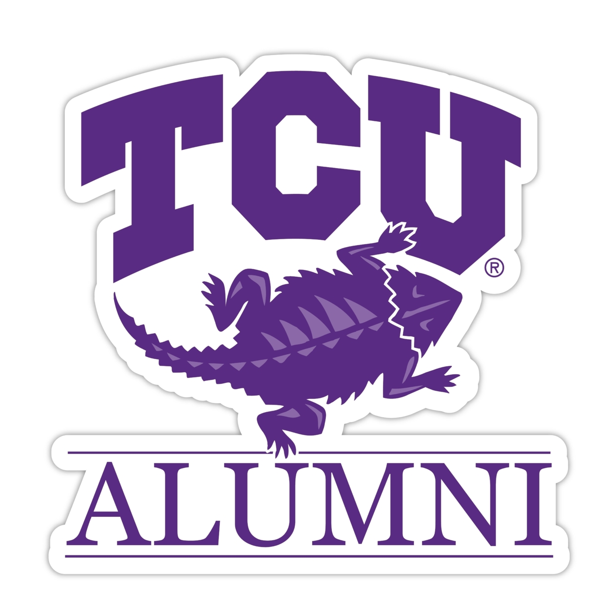 Texas Christian University Alumni 4 Sticker