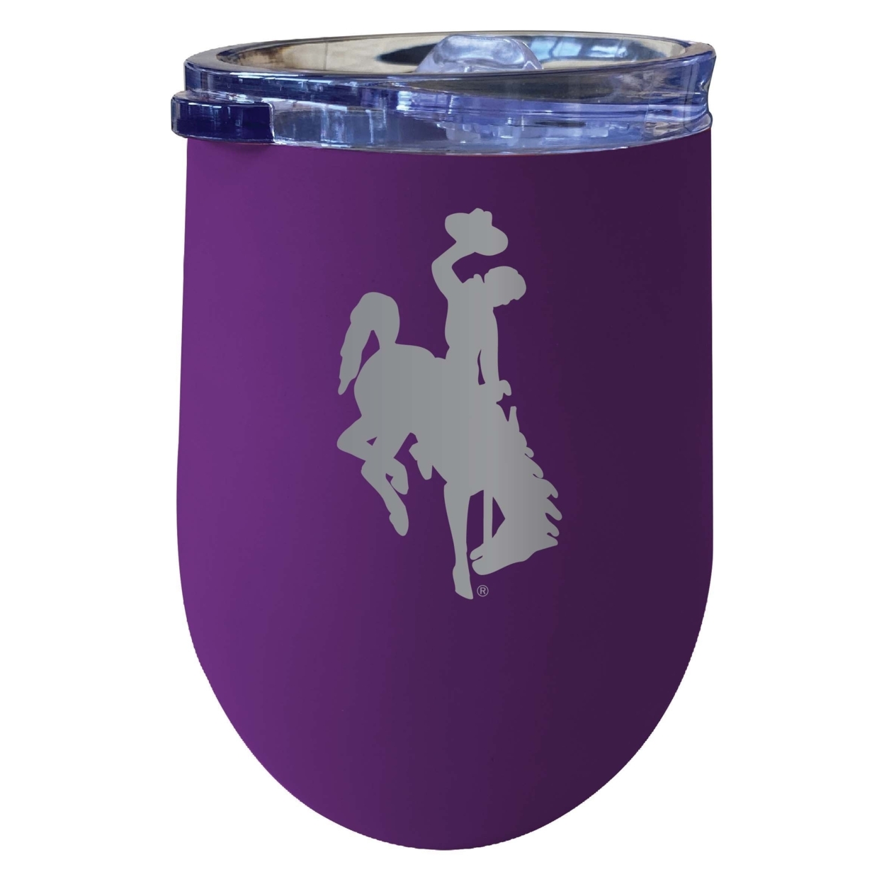 University Of Wyoming 12 Oz Etched Insulated Wine Stainless Steel Tumbler Purple