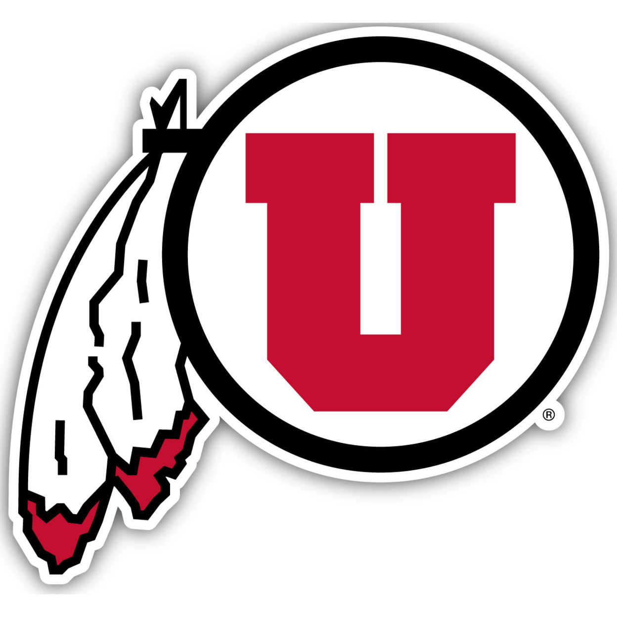 Utah Utes 10 Inch Vinyl Decal Sticker