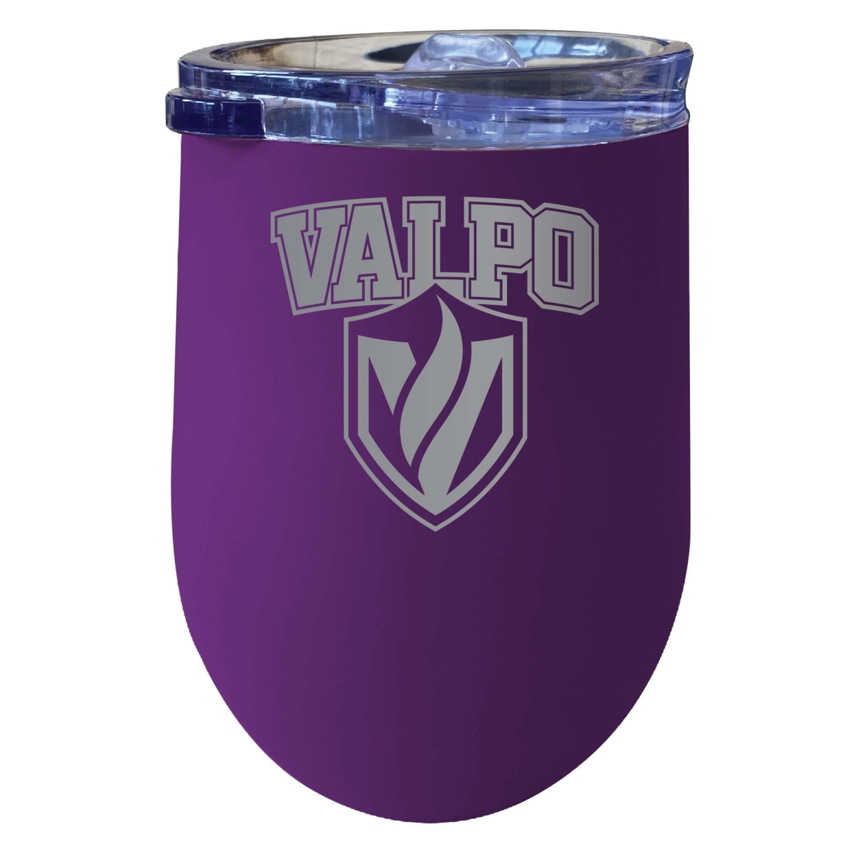 Valparaiso University 12 Oz Etched Insulated Wine Stainless Steel Tumbler Purple
