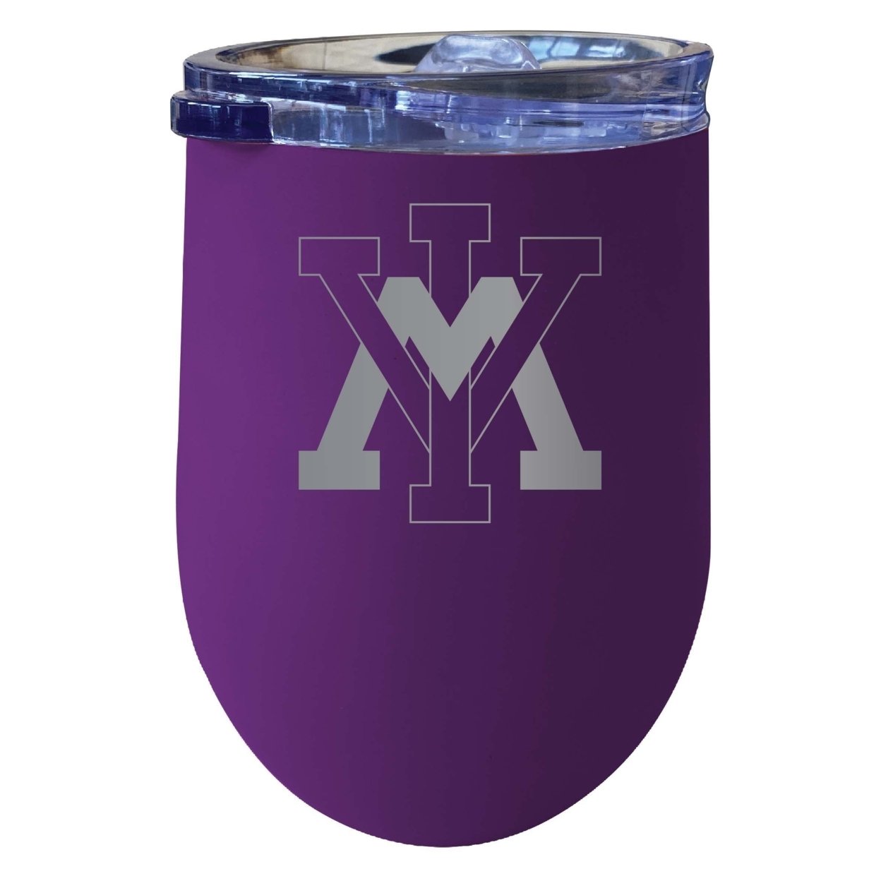 VMI Keydets 12 Oz Etched Insulated Wine Stainless Steel Tumbler Purple