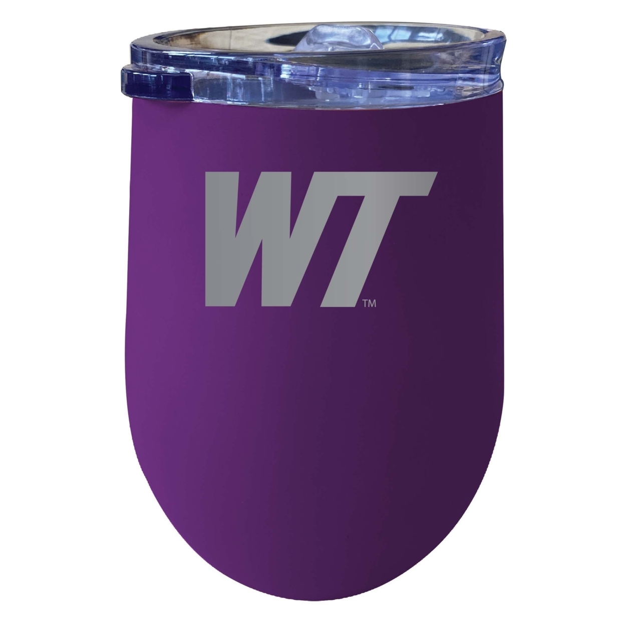 West Texas A&M Buffaloes 12 Oz Etched Insulated Wine Stainless Steel Tumbler Purple