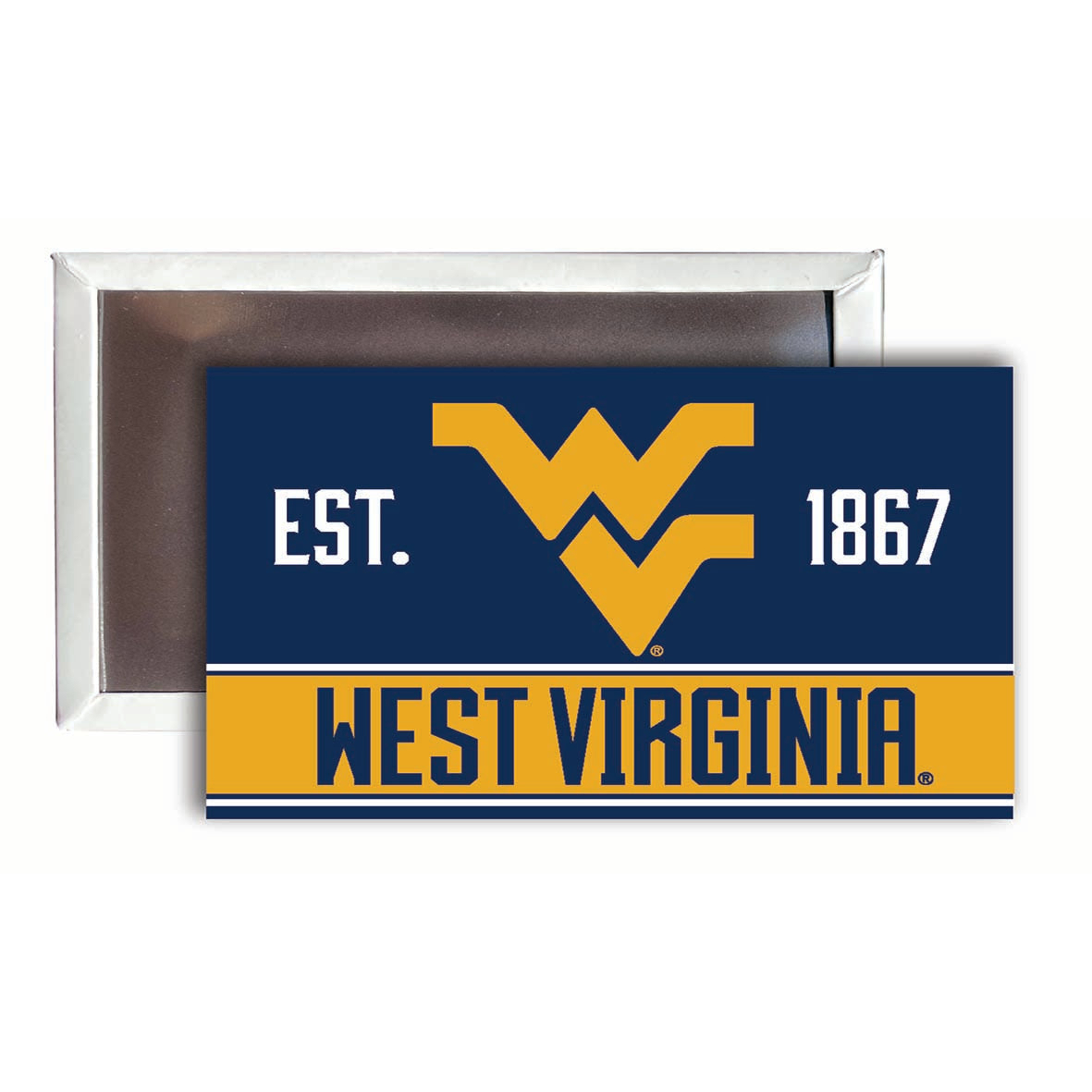 West Virginia Mountaineers 2x3-Inch Fridge Magnet 4-Pack