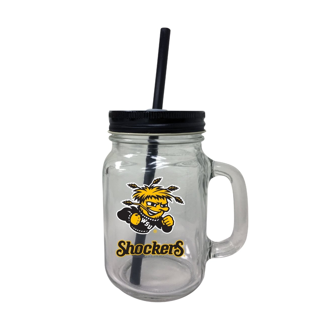 Wichita State Shockers Mason Jar Glass 2-Pack
