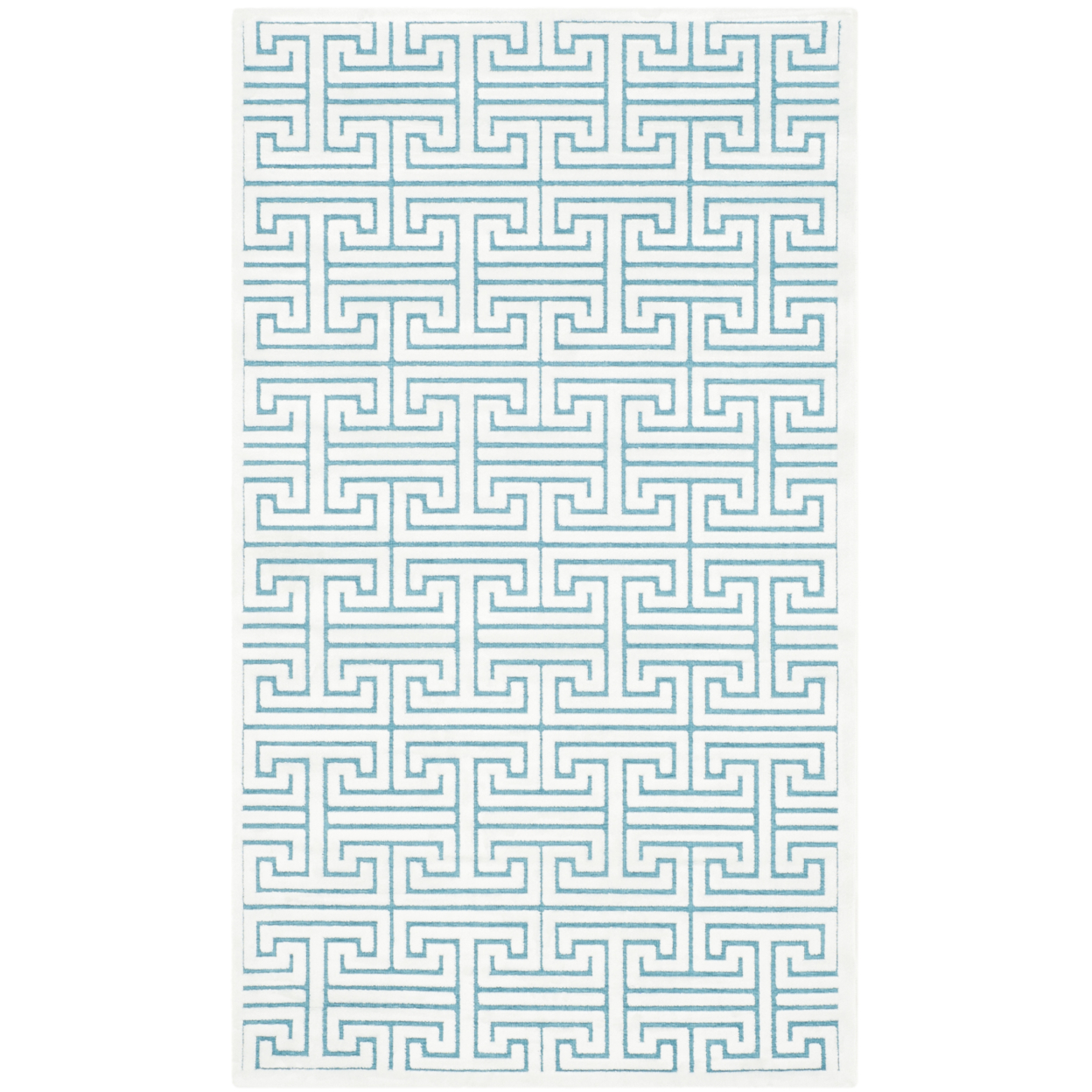 SAFAVIEH Paradise Collection PAR641A Ivory / Turquoise Rug - 3' X 5'