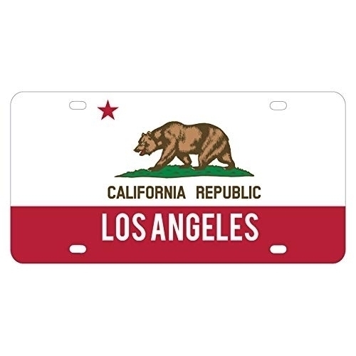 Los Angeles California West Coast Trendy Souvenir Metal License Plate Car Tag