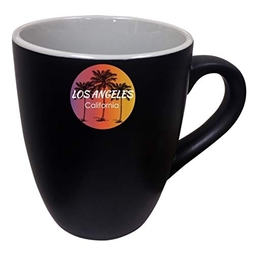 Los Angeles California West Coast Trendy Souvenir Two Tone Ceramic Mug 2-Pack