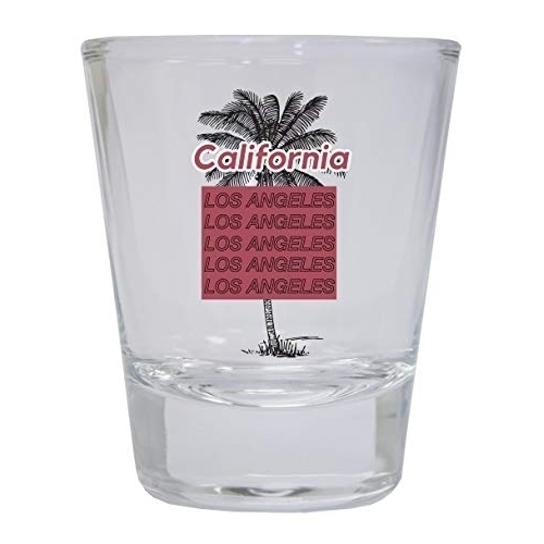 Los Angeles California West Coast Trendy Souvenir Round Shot Glass
