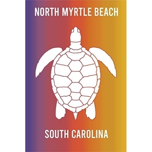 North Myrtle Beach South Carolina Souvenir 2x3 Inch Fridge Magnet Turtle Design