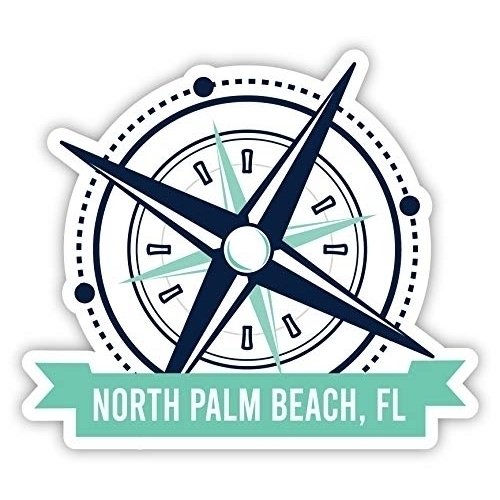 North Myrtle Beach South Carolina Souvenir 4 Inch Vinyl Decal Sticker Compass Design