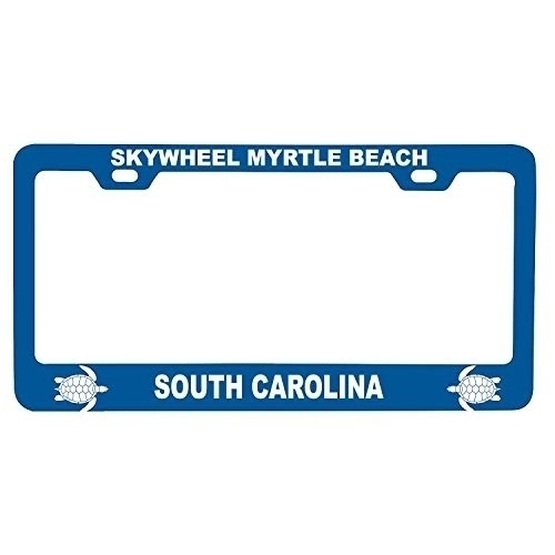 R And R Imports SkyWheel Myrtle Beach South Carolina Turtle Design Souvenir Metal License Plate Frame