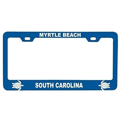 R And R Imports Myrtle Beach South Carolina Turtle Design Souvenir Metal License Plate Frame