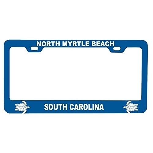 R And R Imports North Myrtle Beach South Carolina Turtle Design Souvenir Metal License Plate Frame